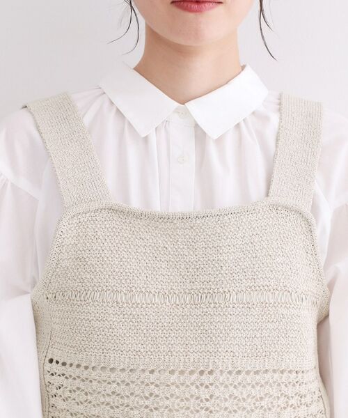OPAQUE.CLIP / オペーク ドット クリップ ニット・セーター | テープヤーンビスチェニット【洗濯機OK／抗ピル】 | 詳細12