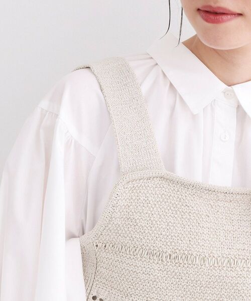 OPAQUE.CLIP / オペーク ドット クリップ ニット・セーター | テープヤーンビスチェニット【洗濯機OK／抗ピル】 | 詳細13