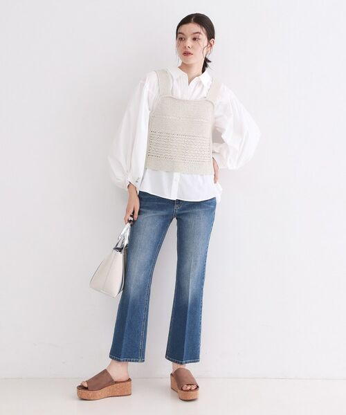 OPAQUE.CLIP / オペーク ドット クリップ ニット・セーター | テープヤーンビスチェニット【洗濯機OK／抗ピル】 | 詳細5
