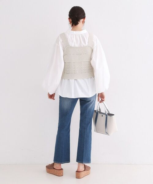 OPAQUE.CLIP / オペーク ドット クリップ ニット・セーター | テープヤーンビスチェニット【洗濯機OK／抗ピル】 | 詳細7