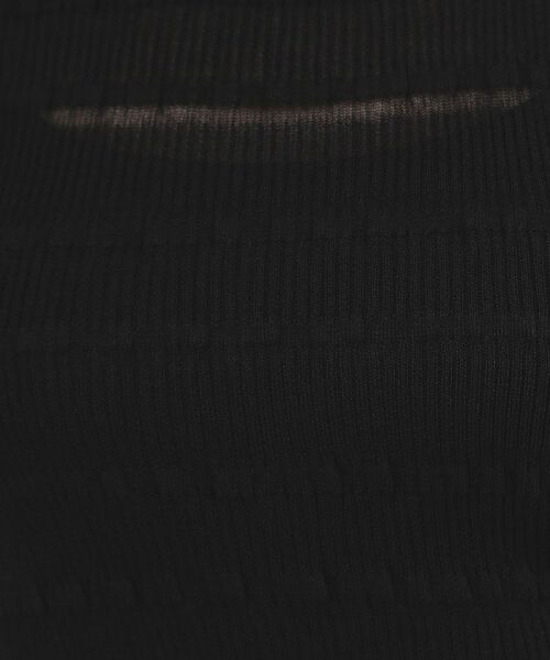 OPAQUE.CLIP / オペーク ドット クリップ ニット・セーター | シアーボーダーリブニット【洗濯機OK】 | 詳細8