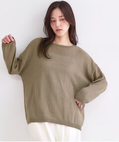 OPAQUE.CLIP / オペーク ドット クリップ ニット・セーター | 麻混リラクシーニット【洗濯機OK】