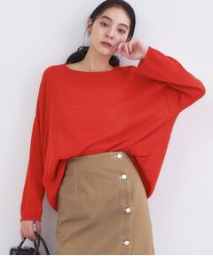 OPAQUE.CLIP / オペーク ドット クリップ ニット・セーター | 麻混リラクシーニット【洗濯機OK】