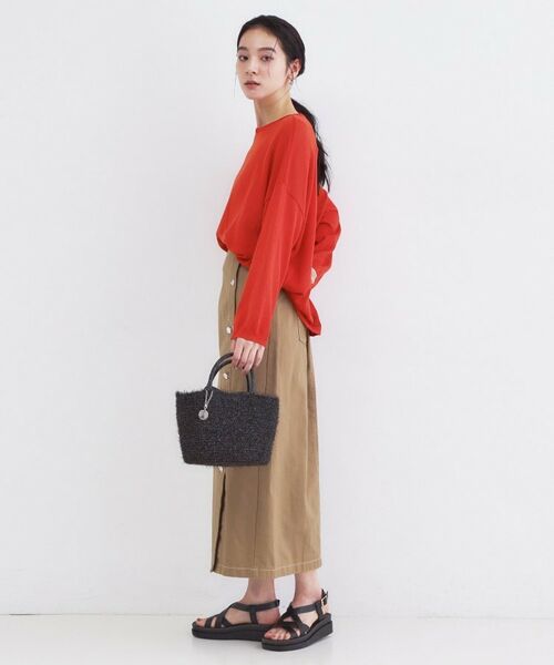 OPAQUE.CLIP / オペーク ドット クリップ ニット・セーター | 麻混リラクシーニット【洗濯機OK】 | 詳細10