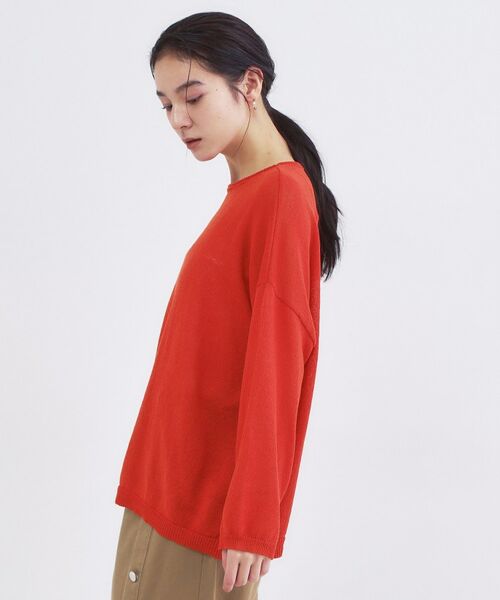 OPAQUE.CLIP / オペーク ドット クリップ ニット・セーター | 麻混リラクシーニット【洗濯機OK】 | 詳細14