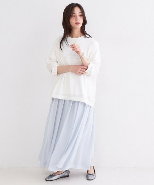 OPAQUE.CLIP / オペーク ドット クリップ ニット・セーター | 麻混リラクシーニット【洗濯機OK】 | 詳細2