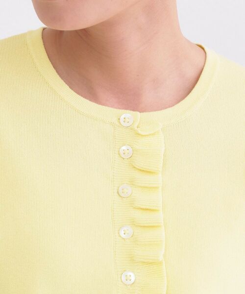 OPAQUE.CLIP / オペーク ドット クリップ ニット・セーター | フリルヘンリーネックニット【洗濯機OK/抗ピル】 | 詳細24