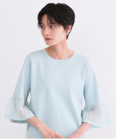 OPAQUE.CLIP / オペーク ドット クリップ ニット・セーター | シアーフレアスリーブニット【洗濯機OK/抗ピル】