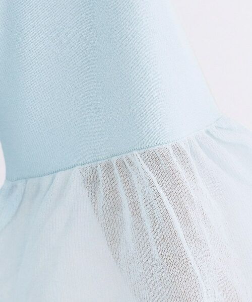 OPAQUE.CLIP / オペーク ドット クリップ ニット・セーター | シアーフレアスリーブニット【洗濯機OK/抗ピル】 | 詳細20