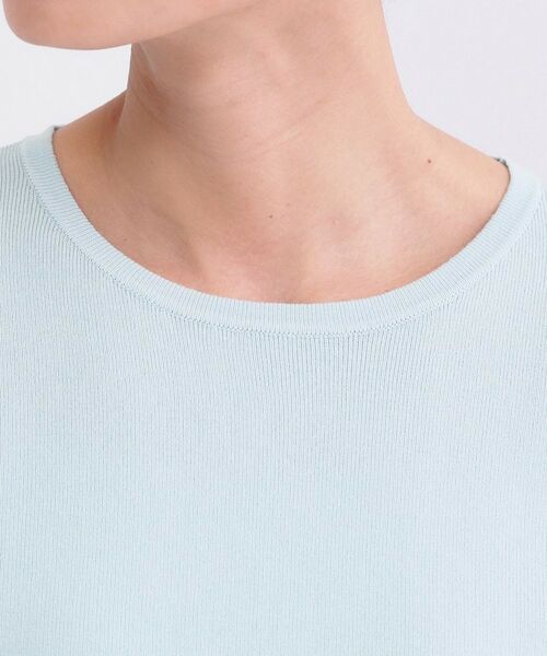 OPAQUE.CLIP / オペーク ドット クリップ ニット・セーター | シアーフレアスリーブニット【洗濯機OK/抗ピル】 | 詳細24