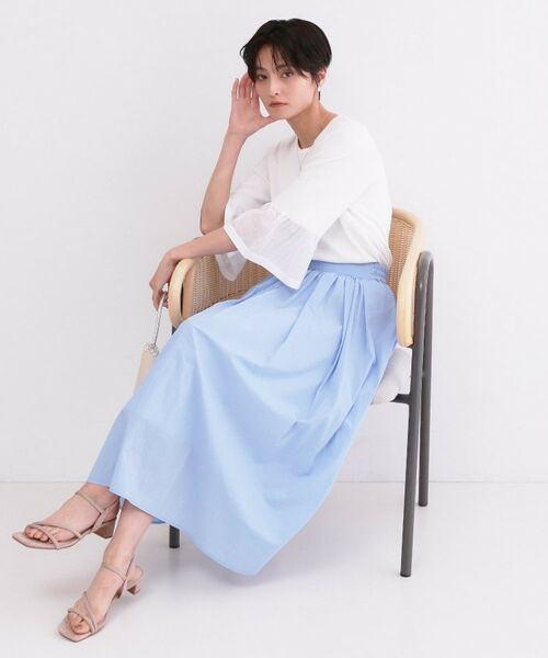 OPAQUE.CLIP / オペーク ドット クリップ ニット・セーター | シアーフレアスリーブニット【洗濯機OK/抗ピル】 | 詳細3