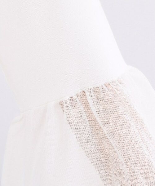 OPAQUE.CLIP / オペーク ドット クリップ ニット・セーター | シアーフレアスリーブニット【洗濯機OK/抗ピル】 | 詳細4