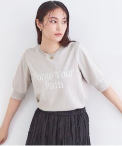 OPAQUE.CLIP / オペーク ドット クリップ ニット・セーター | ロゴジャカードニット【洗濯機OK】