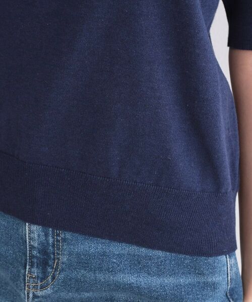 OPAQUE.CLIP / オペーク ドット クリップ ニット・セーター | ロゴジャカードニット【洗濯機OK】 | 詳細18