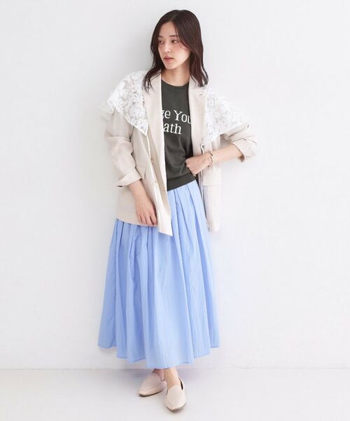 OPAQUE.CLIP / オペーク ドット クリップ ニット・セーター | ロゴジャカードニット【洗濯機OK】 | 詳細7