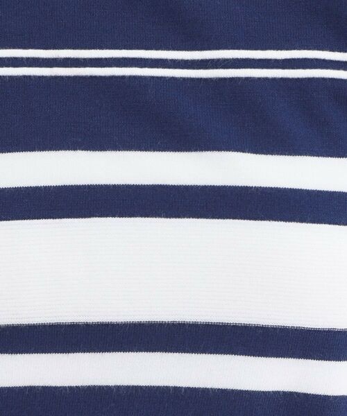 OPAQUE.CLIP / オペーク ドット クリップ ニット・セーター | ランダムボーダーハーフスリーブニット【洗濯機OK】 | 詳細12