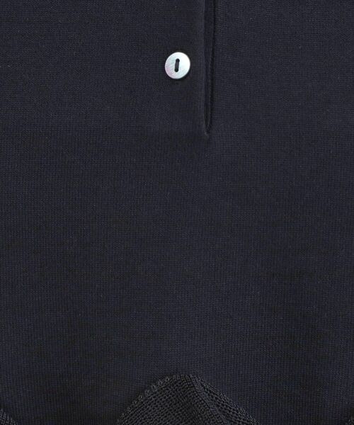 OPAQUE.CLIP / オペーク ドット クリップ ニット・セーター | 裾フリルヘンリーネックニット【洗濯機OK】 | 詳細8