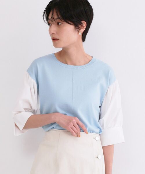 OPAQUE.CLIP / オペーク ドット クリップ ニット・セーター | ボリュームスリーブドッキングニット | 詳細13