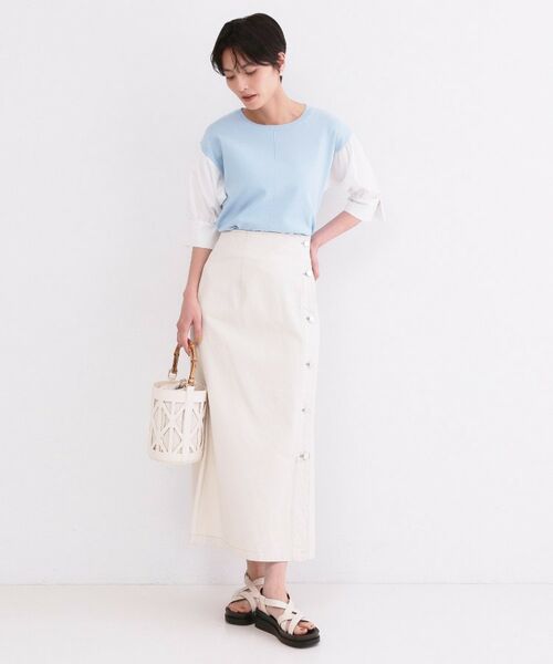 OPAQUE.CLIP / オペーク ドット クリップ ニット・セーター | ボリュームスリーブドッキングニット | 詳細14