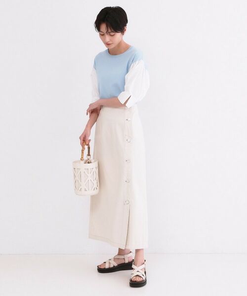 OPAQUE.CLIP / オペーク ドット クリップ ニット・セーター | ボリュームスリーブドッキングニット | 詳細15