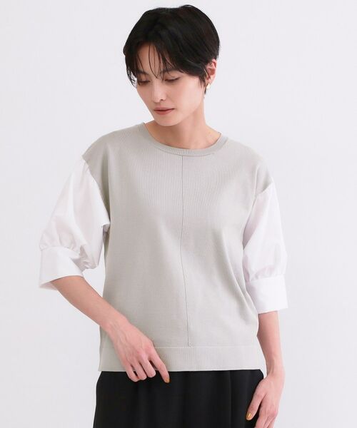 OPAQUE.CLIP / オペーク ドット クリップ ニット・セーター | ボリュームスリーブドッキングニット | 詳細17