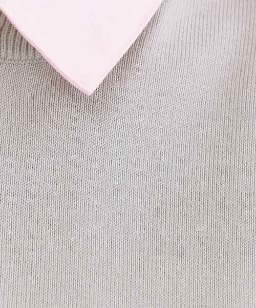 OPAQUE.CLIP / オペーク ドット クリップ ニット・セーター | 2WAY衿付きニット【洗濯機OK】 | 詳細12