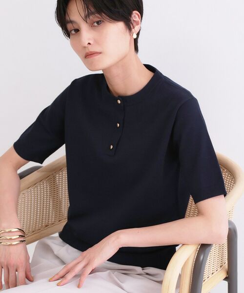 OPAQUE.CLIP / オペーク ドット クリップ ニット・セーター | 2WAY衿付きニット【洗濯機OK】 | 詳細14