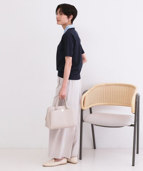 OPAQUE.CLIP / オペーク ドット クリップ ニット・セーター | 2WAY衿付きニット【洗濯機OK】 | 詳細16