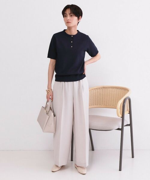 OPAQUE.CLIP / オペーク ドット クリップ ニット・セーター | 2WAY衿付きニット【洗濯機OK】 | 詳細17