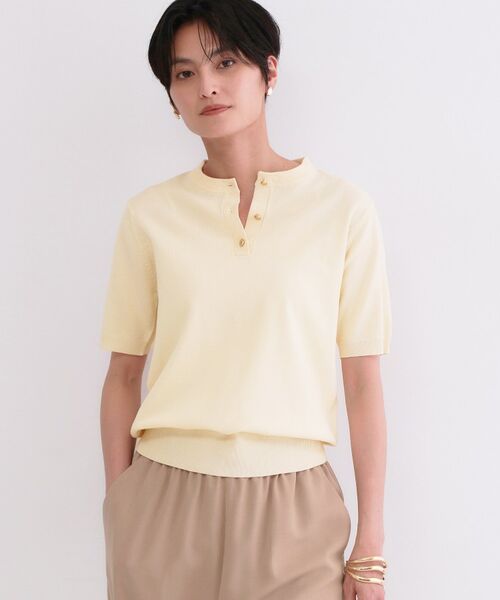 OPAQUE.CLIP / オペーク ドット クリップ ニット・セーター | 2WAY衿付きニット【洗濯機OK】 | 詳細2