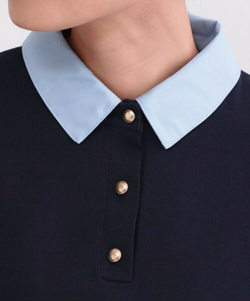 OPAQUE.CLIP / オペーク ドット クリップ ニット・セーター | 2WAY衿付きニット【洗濯機OK】 | 詳細22