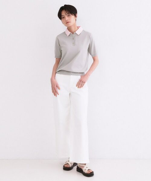 OPAQUE.CLIP / オペーク ドット クリップ ニット・セーター | 2WAY衿付きニット【洗濯機OK】 | 詳細28