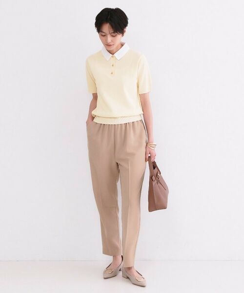 OPAQUE.CLIP / オペーク ドット クリップ ニット・セーター | 2WAY衿付きニット【洗濯機OK】 | 詳細3