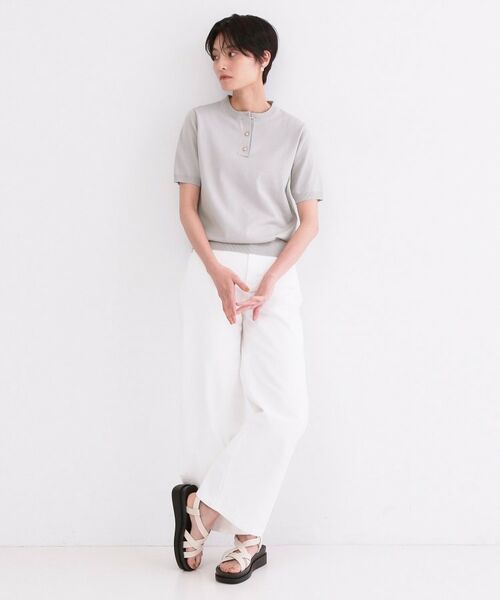 OPAQUE.CLIP / オペーク ドット クリップ ニット・セーター | 2WAY衿付きニット【洗濯機OK】 | 詳細30