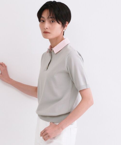 OPAQUE.CLIP / オペーク ドット クリップ ニット・セーター | 2WAY衿付きニット【洗濯機OK】 | 詳細7