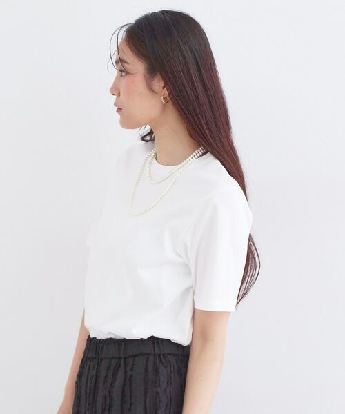 OPAQUE.CLIP / オペーク ドット クリップ Tシャツ | オーガニックコットン混ベーシックTシャツ【洗濯機OK】 | 詳細1