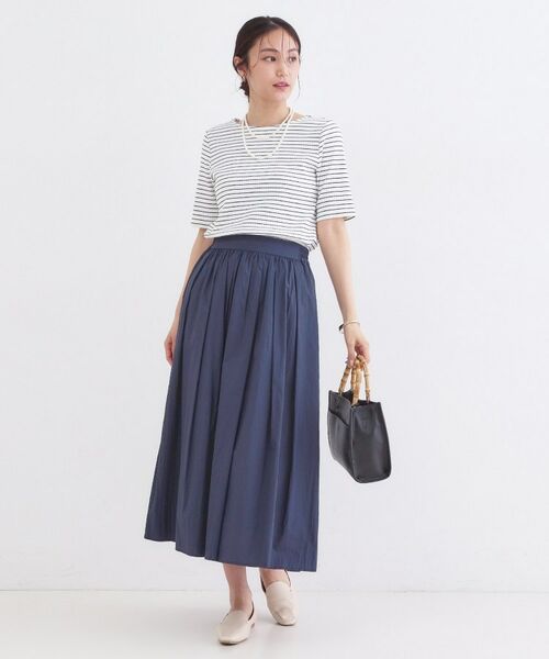 OPAQUE.CLIP / オペーク ドット クリップ カットソー | ベーシックリブボートネックカットソー【洗濯機OK】 | 詳細15