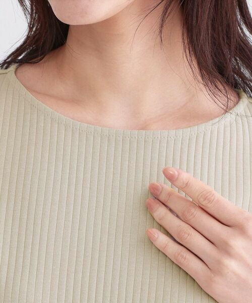 OPAQUE.CLIP / オペーク ドット クリップ カットソー | ベーシックリブボートネックカットソー【洗濯機OK】 | 詳細20