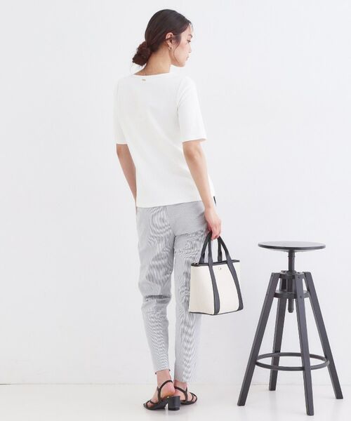 OPAQUE.CLIP / オペーク ドット クリップ カットソー | ベーシックリブボートネックカットソー【洗濯機OK】 | 詳細3