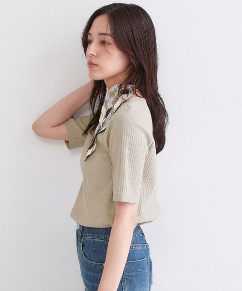 OPAQUE.CLIP / オペーク ドット クリップ カットソー | ベーシックリブボートネックカットソー【洗濯機OK】 | 詳細9