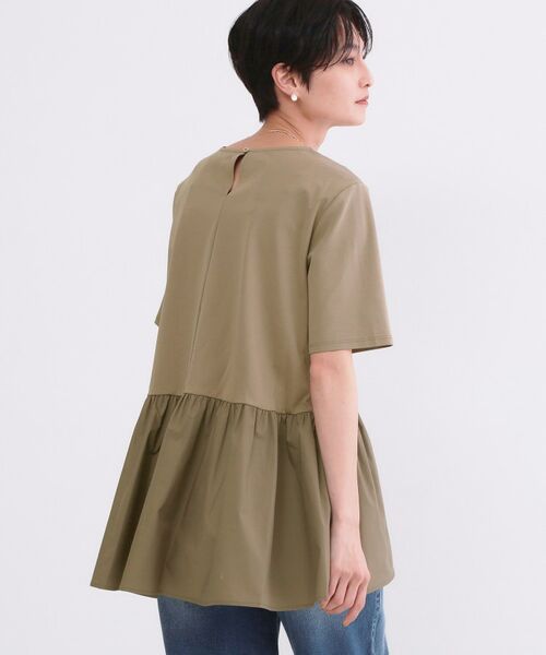 OPAQUE.CLIP / オペーク ドット クリップ カットソー | ペプラムドッキングカットソー【洗濯機OK】 | 詳細13