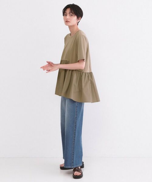 OPAQUE.CLIP / オペーク ドット クリップ カットソー | ペプラムドッキングカットソー【洗濯機OK】 | 詳細15