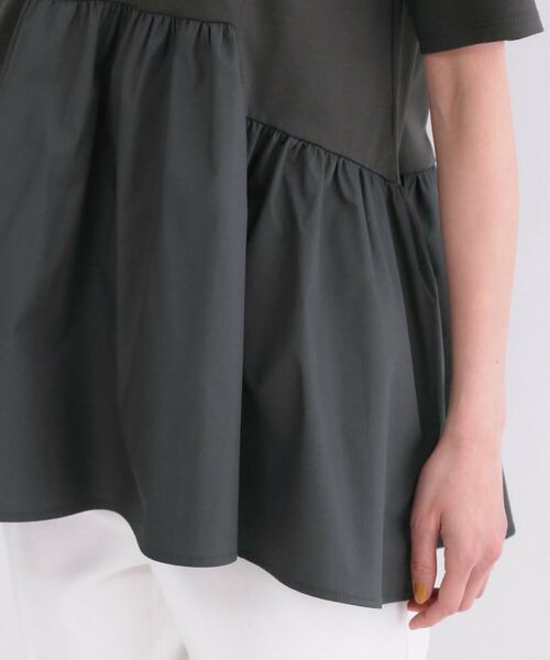 OPAQUE.CLIP / オペーク ドット クリップ カットソー | ペプラムドッキングカットソー【洗濯機OK】 | 詳細23