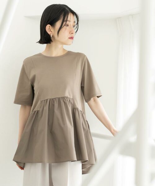 OPAQUE.CLIP / オペーク ドット クリップ カットソー | ペプラムドッキングカットソー【洗濯機OK】 | 詳細24