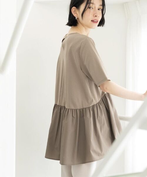 OPAQUE.CLIP / オペーク ドット クリップ カットソー | ペプラムドッキングカットソー【洗濯機OK】 | 詳細27