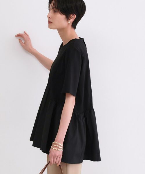 OPAQUE.CLIP / オペーク ドット クリップ カットソー | ペプラムドッキングカットソー【洗濯機OK】 | 詳細9