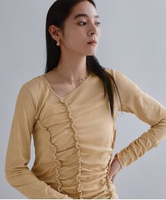 OPAQUE.CLIP / オペーク ドット クリップ カットソー | 【es】アシンメトリーシャーリング シアーカットソー【洗濯機OK】