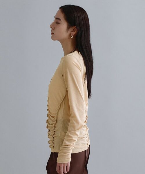 OPAQUE.CLIP / オペーク ドット クリップ カットソー | 【es】アシンメトリーシャーリング シアーカットソー【洗濯機OK】 | 詳細10