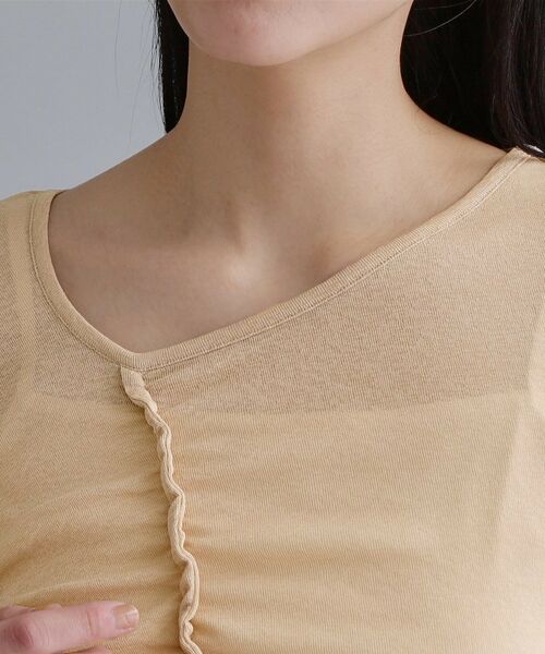 OPAQUE.CLIP / オペーク ドット クリップ カットソー | 【es】アシンメトリーシャーリング シアーカットソー【洗濯機OK】 | 詳細12