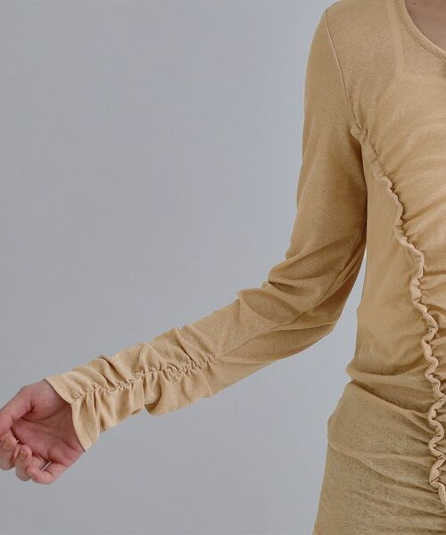 OPAQUE.CLIP / オペーク ドット クリップ カットソー | 【es】アシンメトリーシャーリング シアーカットソー【洗濯機OK】 | 詳細13